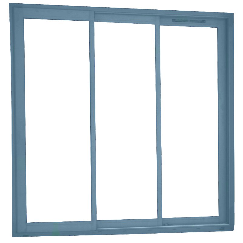Fenêtre aluminium coulissante 3 vantaux